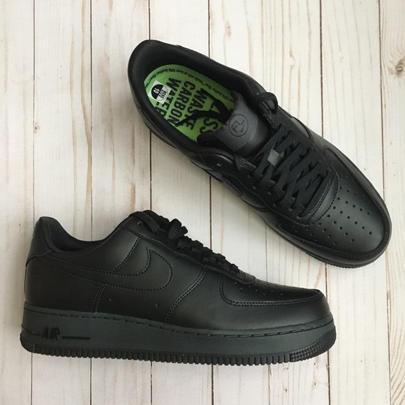air force 1 flyleather black